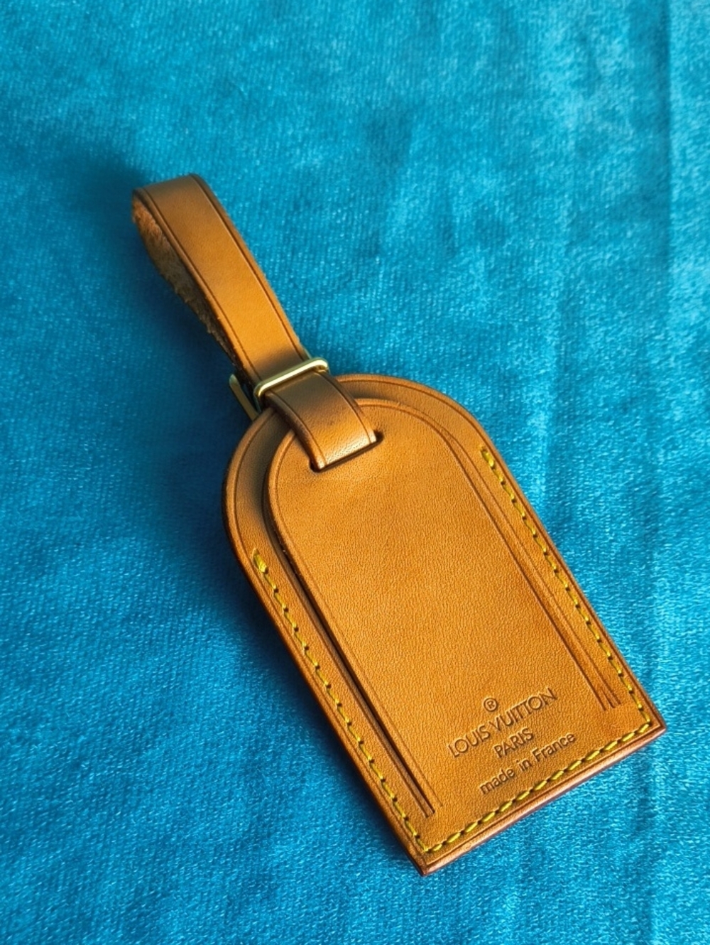 Louis Vuitton Tan Vachetta Travel Luggage Tag